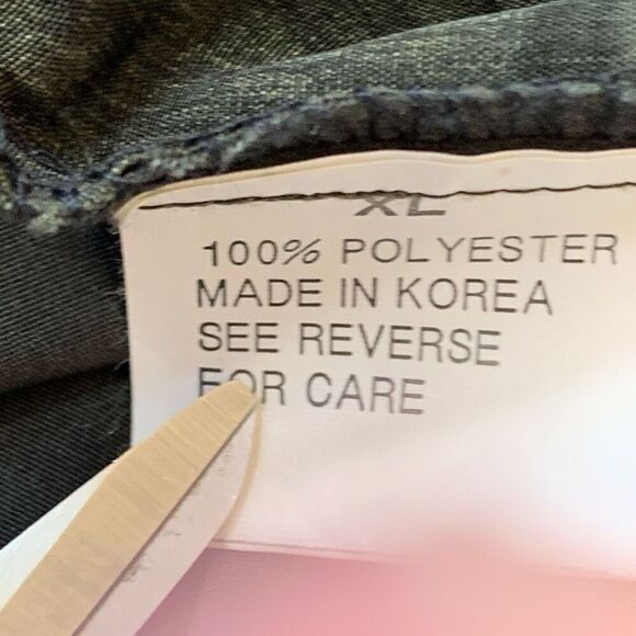 Vintage A Class Black Gray Oversized Button Down Shirt Abstract Art To Wear XL - Picture 11 of 11